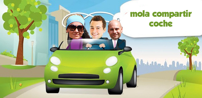 Compartir coche mola - Fotografía del blog Molaviajar