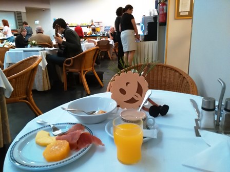 Desayuno en el Hotel Bécquer