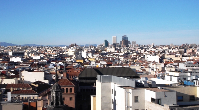 Preciosas vistas desde el Círculo de Bellas Artes, Madrid