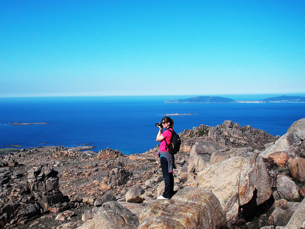 Tania en el Monte Pindo.