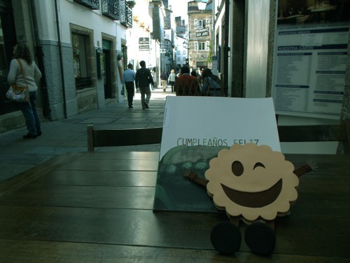 Book Crossing en Santiago de Compostela con las galletas molonas