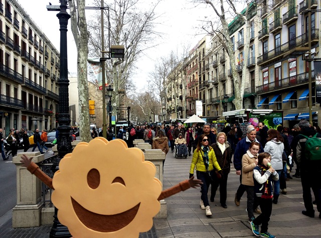 En las Ramblas de Barcelona