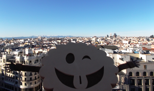 Vistas molonas desde el Círculo de Bellas Artes, Madrid.