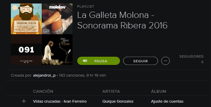 La playlist del Sonorama Ribera 2016
