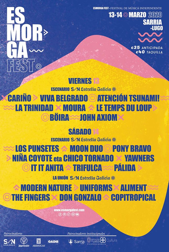 Cartel del festival Esmorga Fest 2020