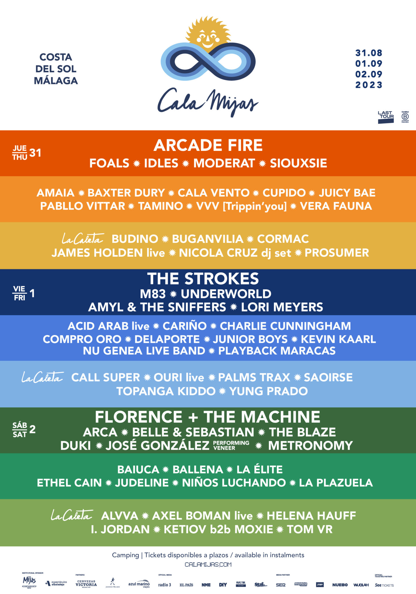 Cartel del festival Cala Mijas 2023