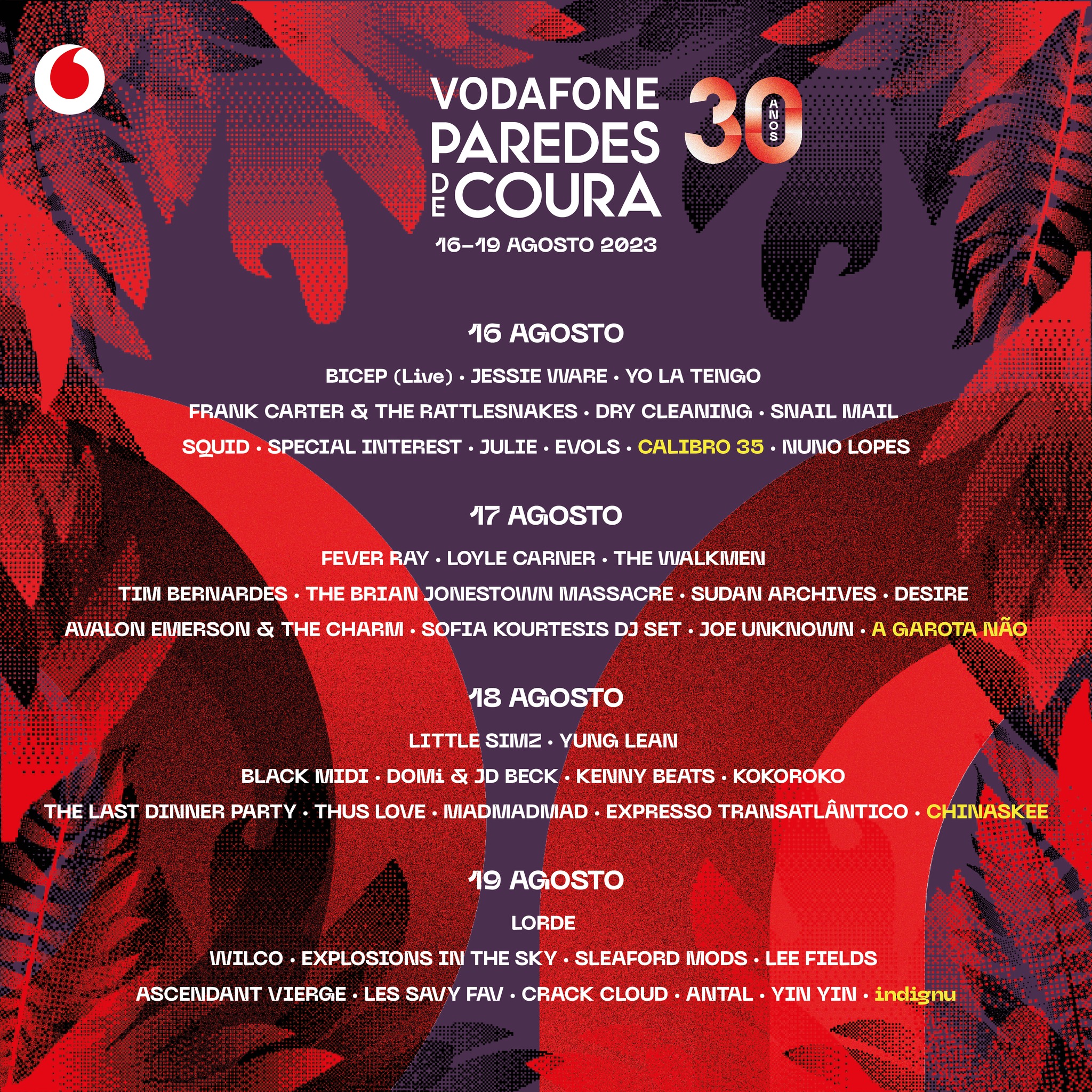 Cartel del festival Paredes de Coura 2023